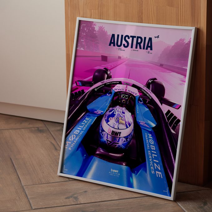 Austria 2025 Alpine F1 Poster