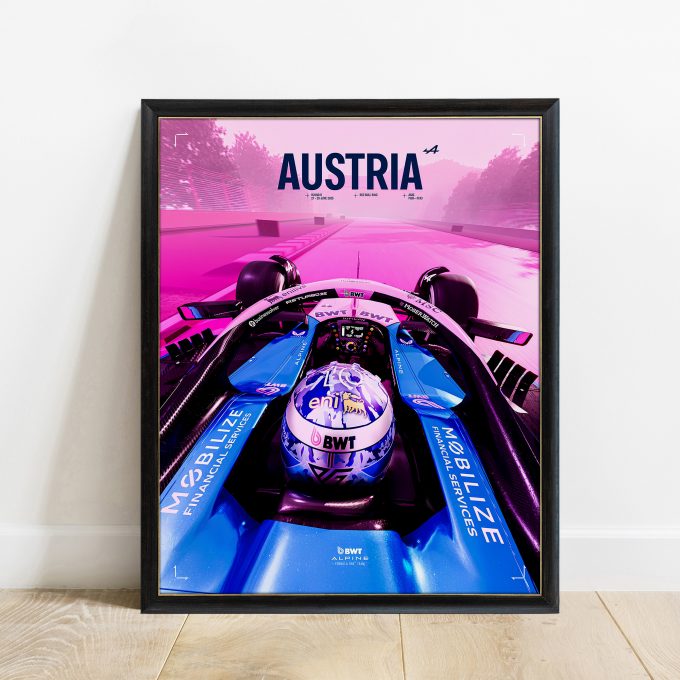 Austria 2025 Alpine F1 Poster