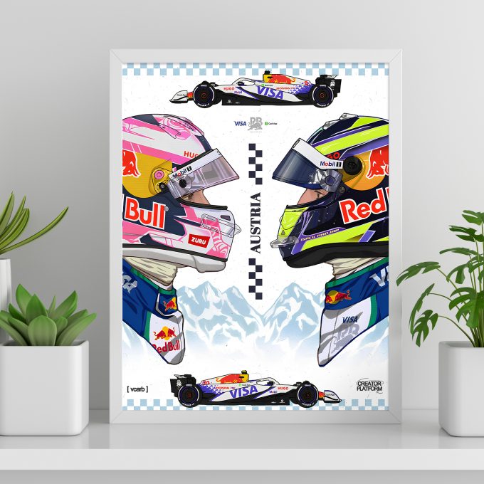 Austria 2025 Racing Bulls F1 Poster