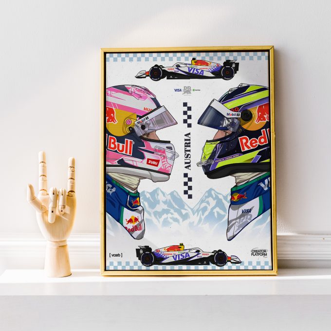Austria 2025 Racing Bulls F1 Poster