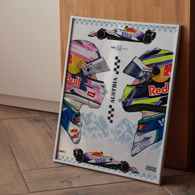 Austria 2025 Racing Bulls F1 Poster