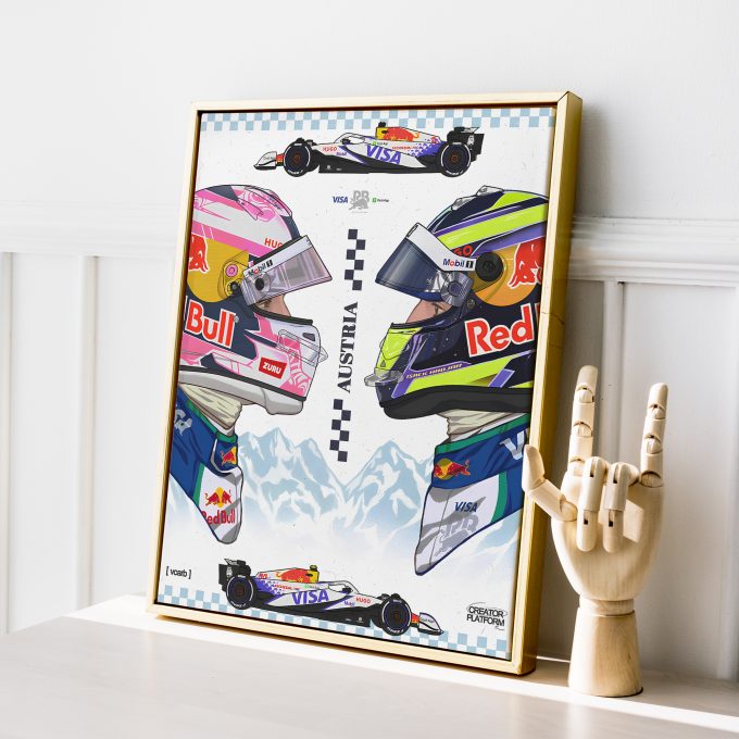 Austria 2025 Racing Bulls F1 Poster