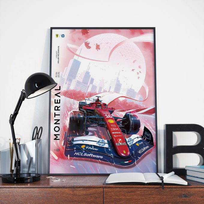 Canada 2025 Ferrari F1 Poster