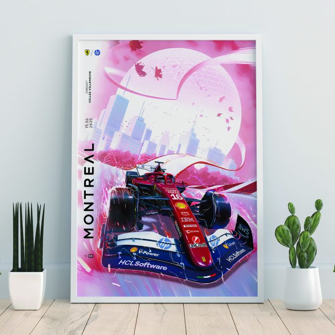 Canada 2025 Ferrari F1 Poster