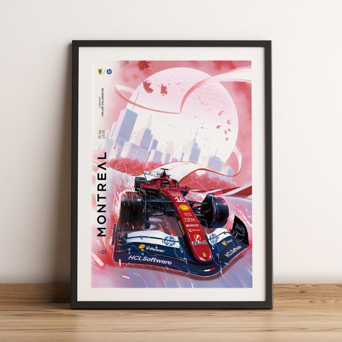 Canada 2025 Ferrari F1 Poster