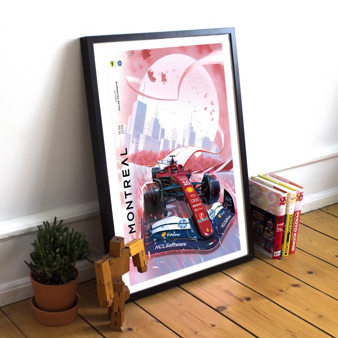 Canada 2025 Ferrari F1 Poster