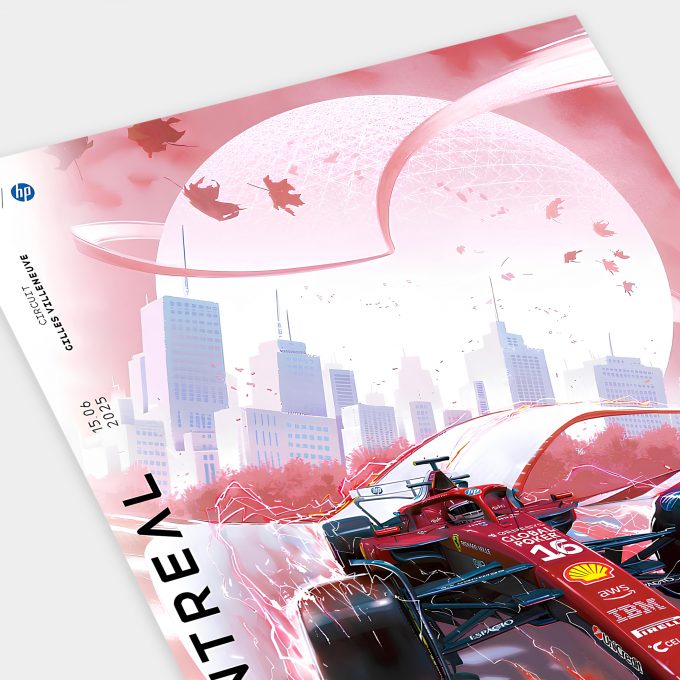 Canada 2025 Ferrari F1 Poster