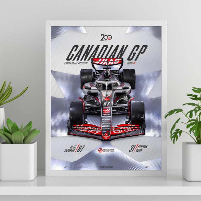 Canada 2025 Haas F1 Poster - 200th GP