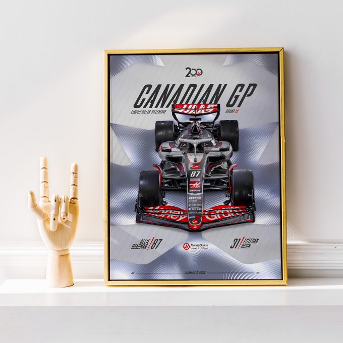 Canada 2025 Haas F1 Poster - 200th GP