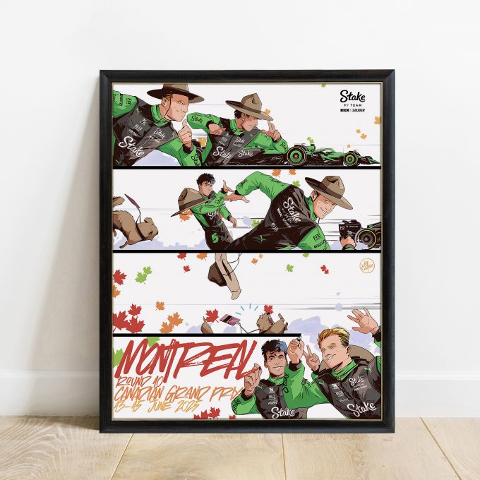 Canada 2025 Kick Sauber F1 Poster