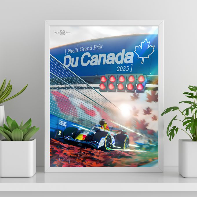 Canada 2025 Racing Bulls F1 Poster