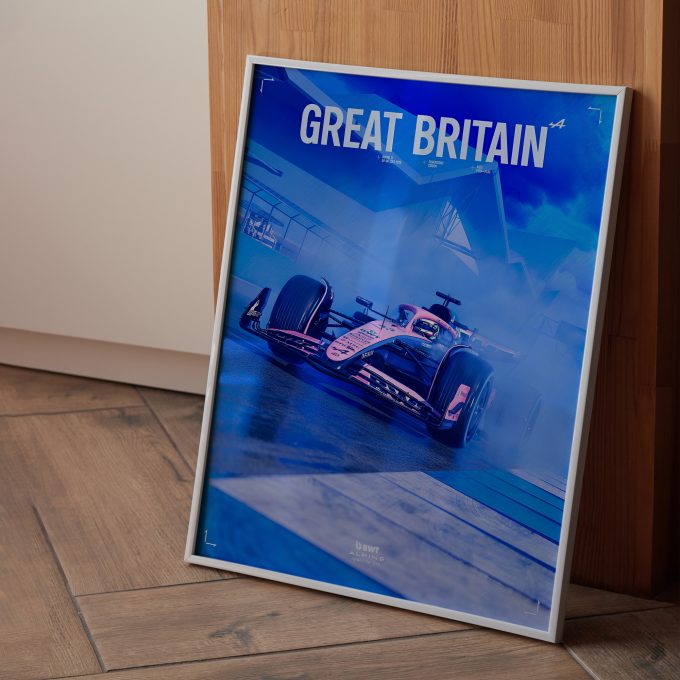Great Britain 2025 Alpine F1 Poster