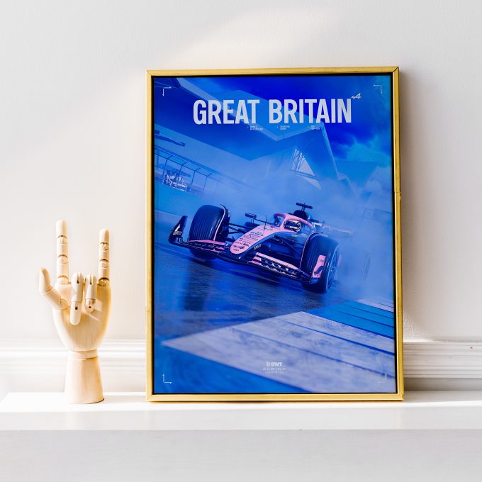 Great Britain 2025 Alpine F1 Poster