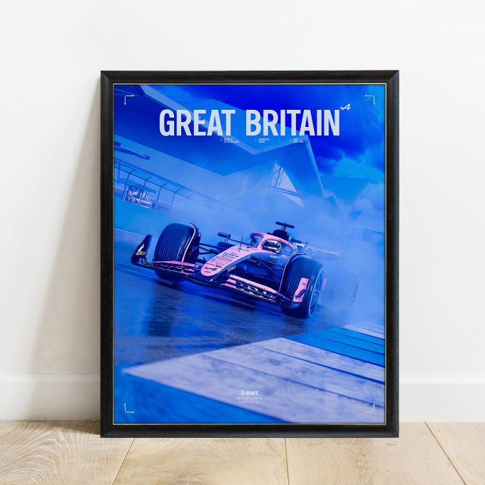 Great Britain 2025 Alpine F1 Poster