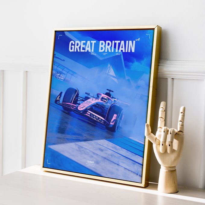Great Britain 2025 Alpine F1 Poster