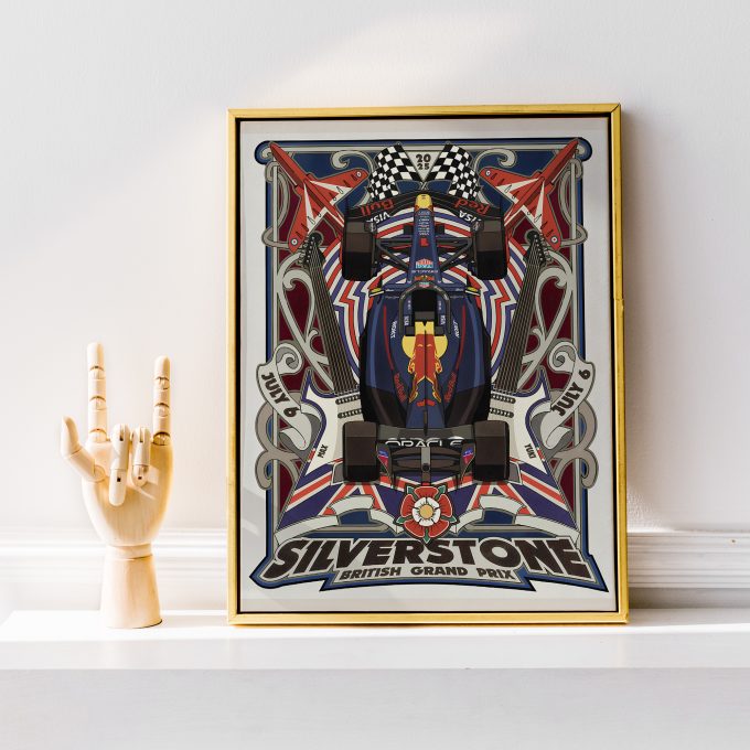 Great Britain 2025 Red Bull F1 Poster