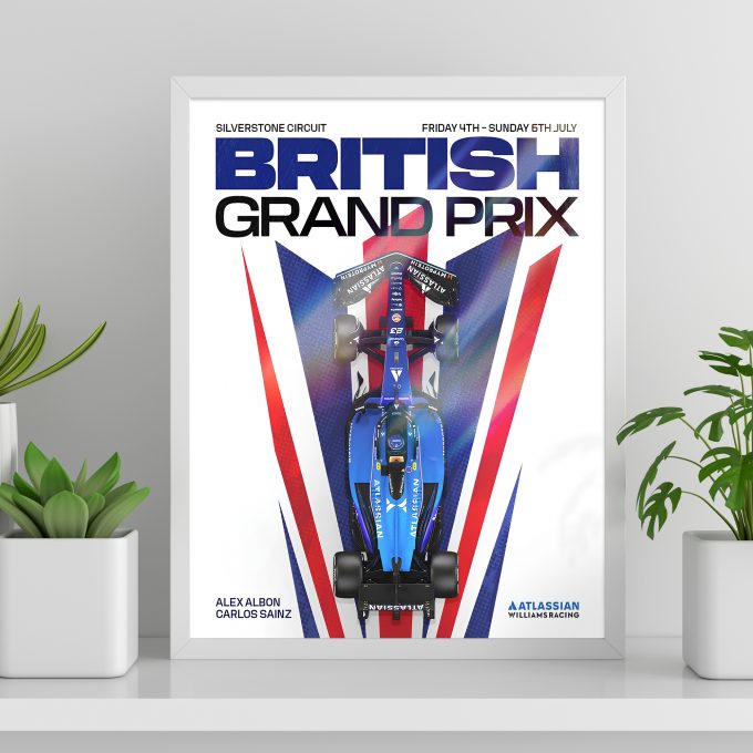 Great Britian 2025 Williams F1 Poster - 2