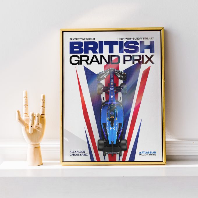 Great Britian 2025 Williams F1 Poster - 2
