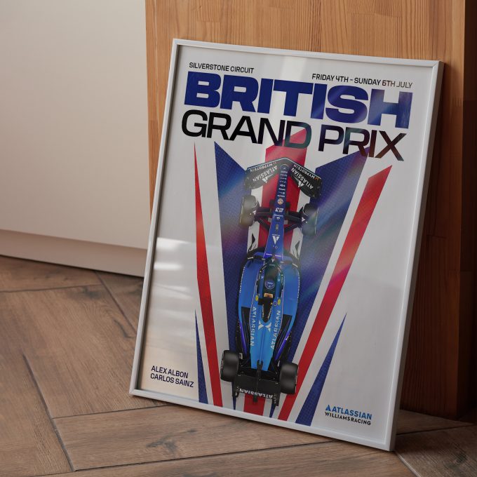 Great Britian 2025 Williams F1 Poster - 2