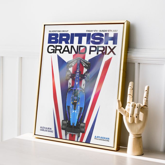 Great Britian 2025 Williams F1 Poster - 2