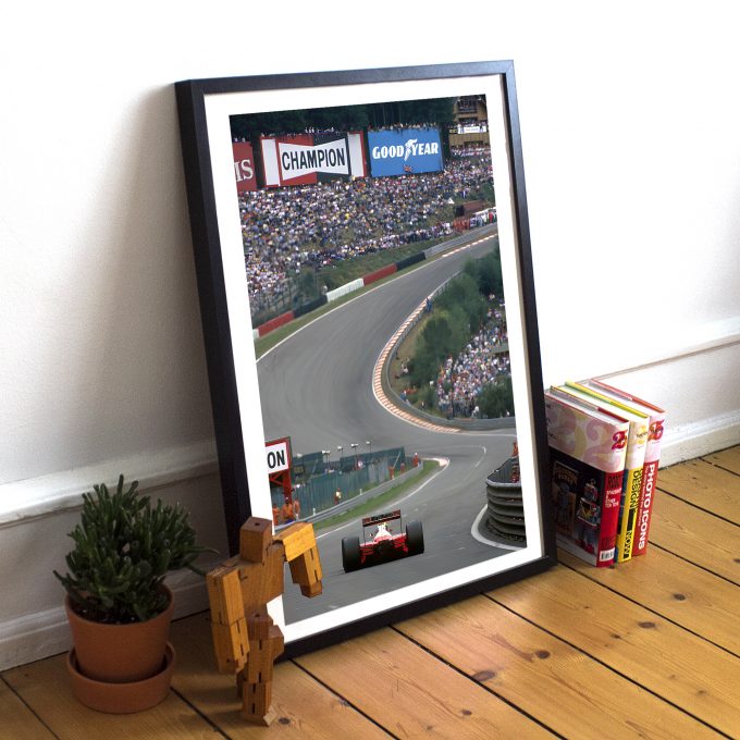 Senna at Spa 1991 McLaren F1 Poster